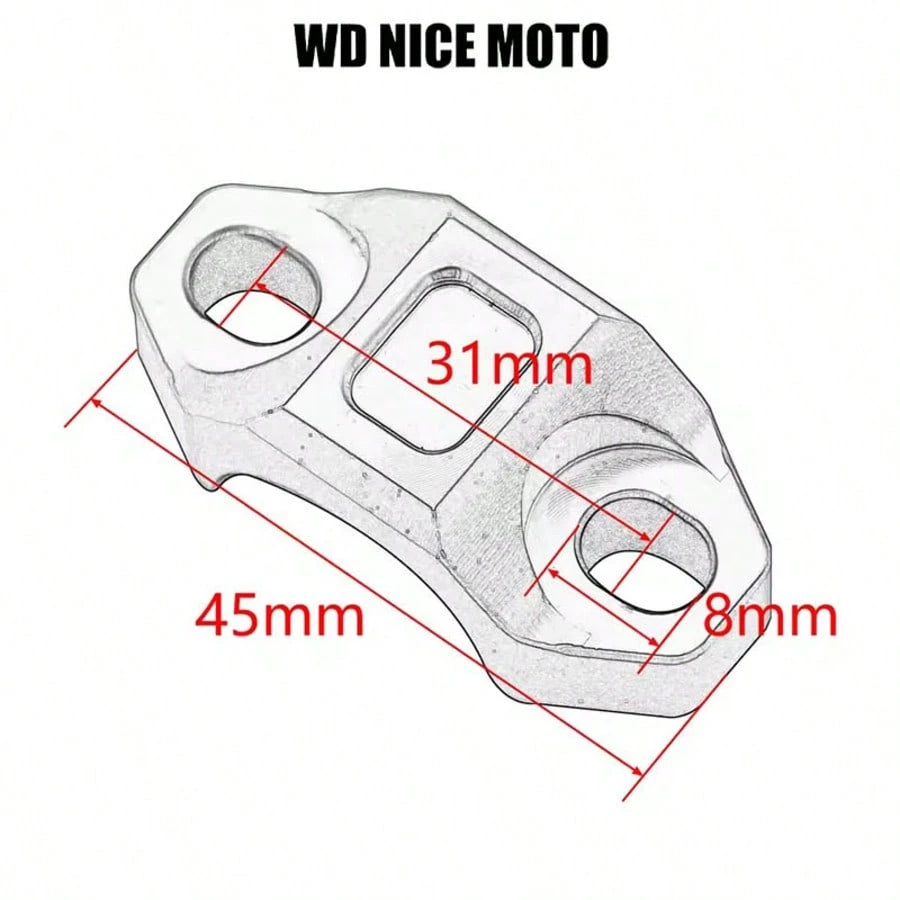 WD NICE MOTO Motorcycle CNC Clamp Cover Brake Master Cylinder Clamp For Kawasaki K T M Suzuki CB650R CB500X CB500F CB1000R CBR650R,Motorcycle ATV Hand Pressure Clutch Brake Pump CNC Fixed Aluminum Blo