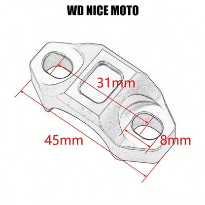 WD NICE MOTO Motorcycle CNC Clamp Cover Brake Master Cylinder Clamp For Kawasaki K T M Suzuki CB650R CB500X CB500F CB1000R CBR650R,Motorcycle ATV Hand Pressure Clutch Brake Pump CNC Fixed Aluminum Blo