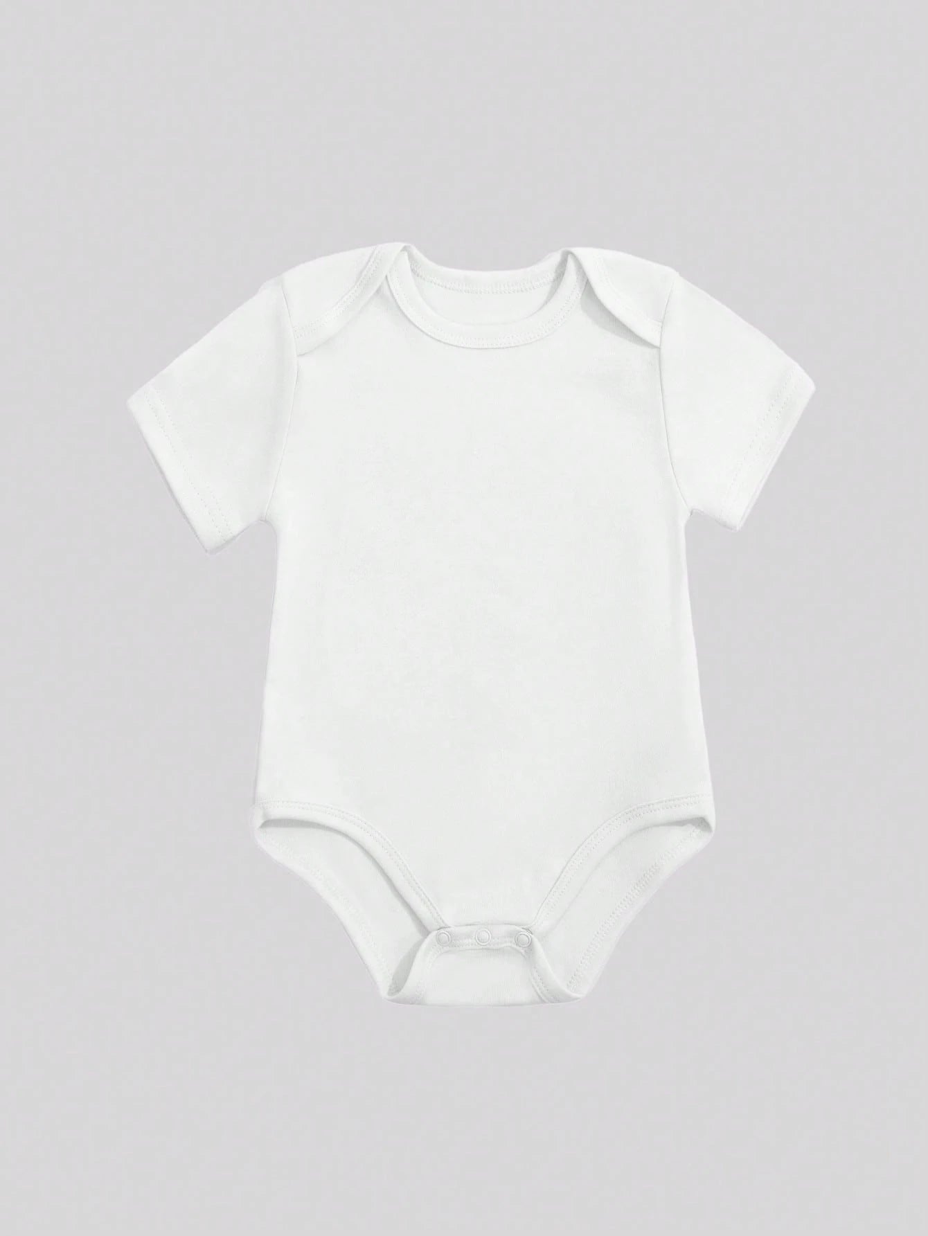 White Baby Romper With Grandma's Little Peanut Pattern Baby Boys And Girls 2025 Newborn Baby Bodysuit Casual Short Sleeve Knitted Fabric Monogram Print Regular Baby Clothing Suitable For Outdoors