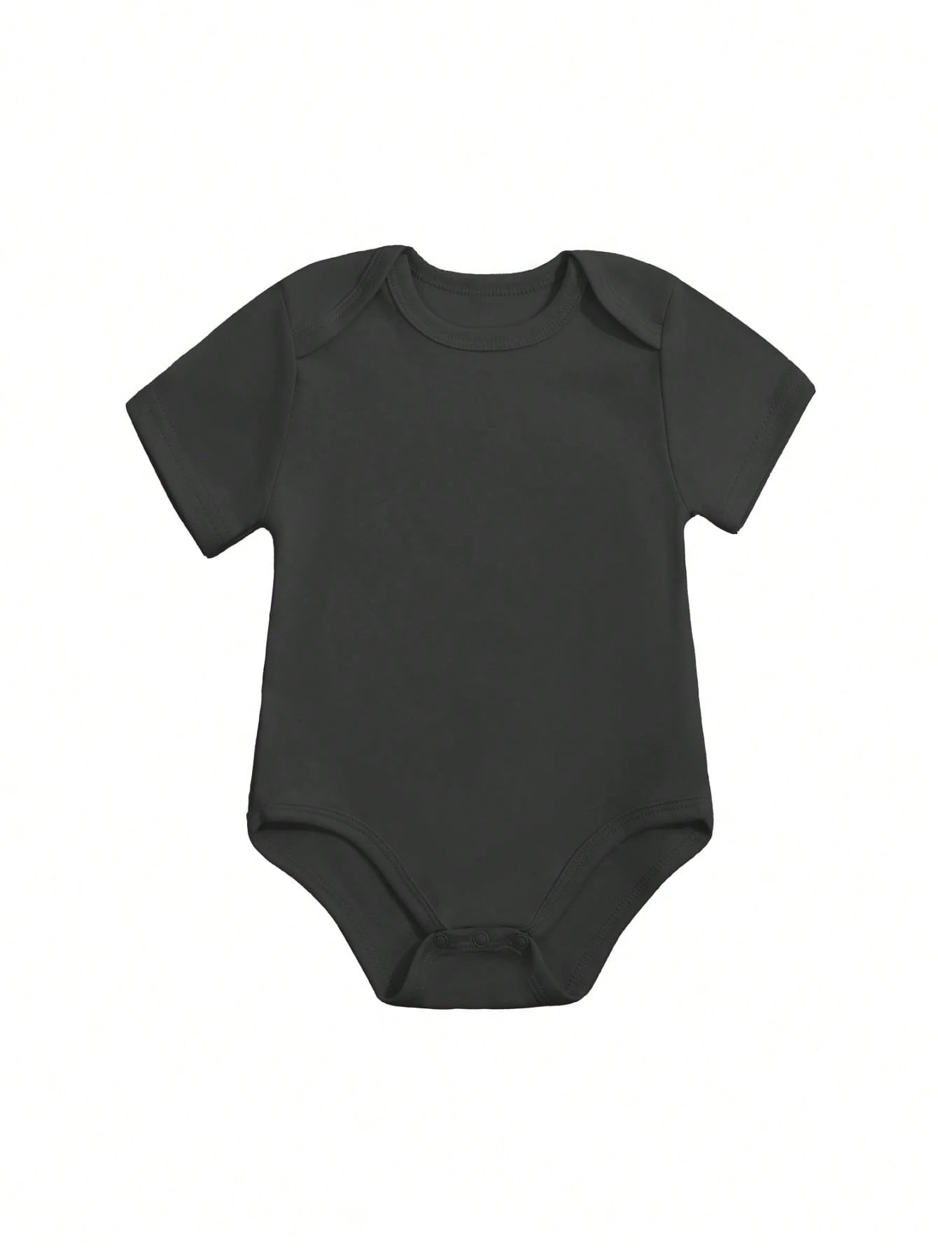 White Baby Romper With Grandma's Little Peanut Pattern Baby Boys And Girls 2025 Newborn Baby Bodysuit Casual Short Sleeve Knitted Fabric Monogram Print Regular Baby Clothing Suitable For Outdoors