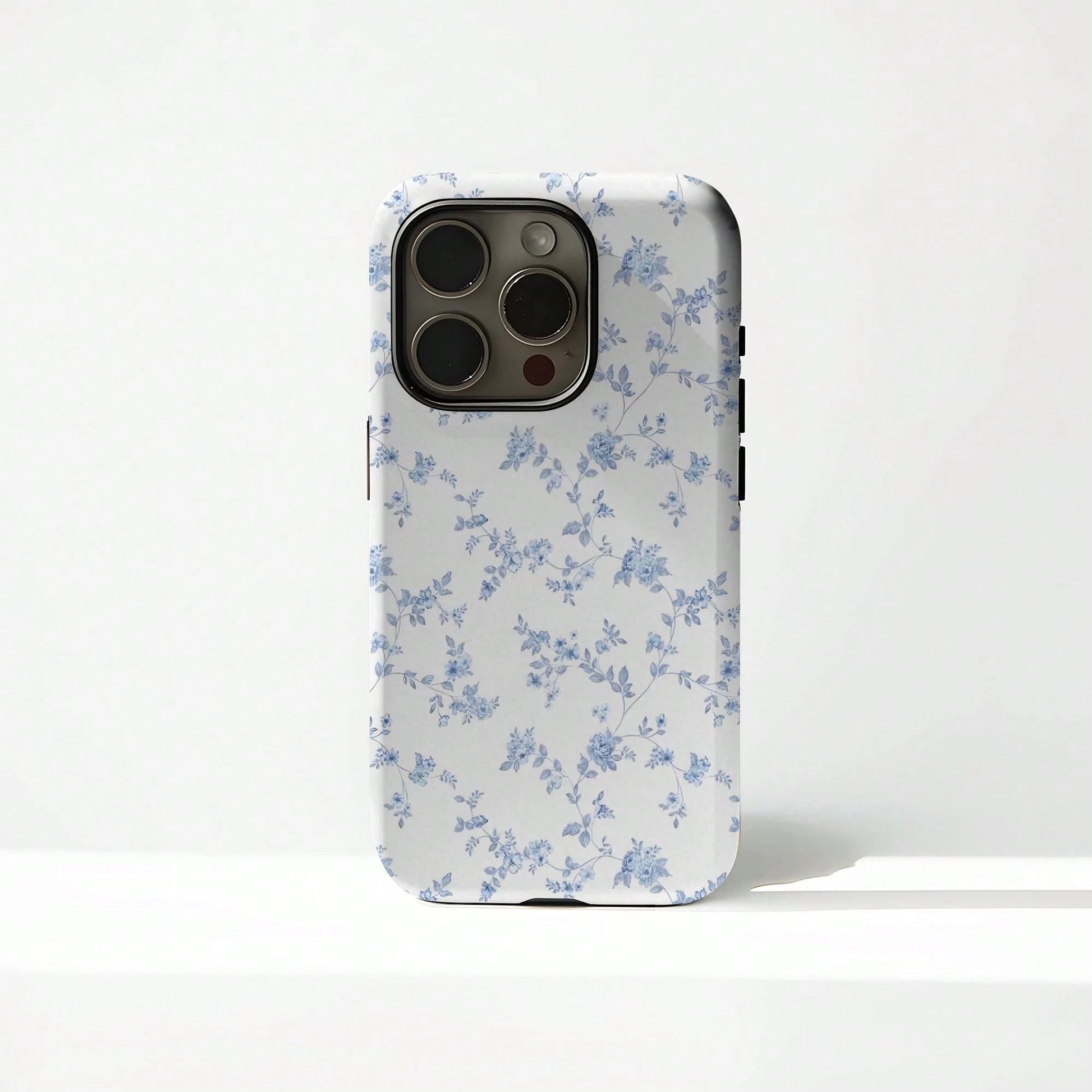 White Blue Chinese Style Elements Fashion Phone Cases White Blue Floral Fashion Phone Cases Blue & White Floral Chinese Style Phone Case, Compatible With IPhone 17 Air, 17 Pro Max, 16 Pro, 15, 14 Plus