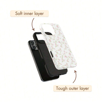 White Blue Chinese Style Elements Fashion Phone Cases White Blue Floral Fashion Phone Cases Blue & White Floral Chinese Style Phone Case, Compatible With IPhone 17 Air, 17 Pro Max, 16 Pro, 15, 14 Plus