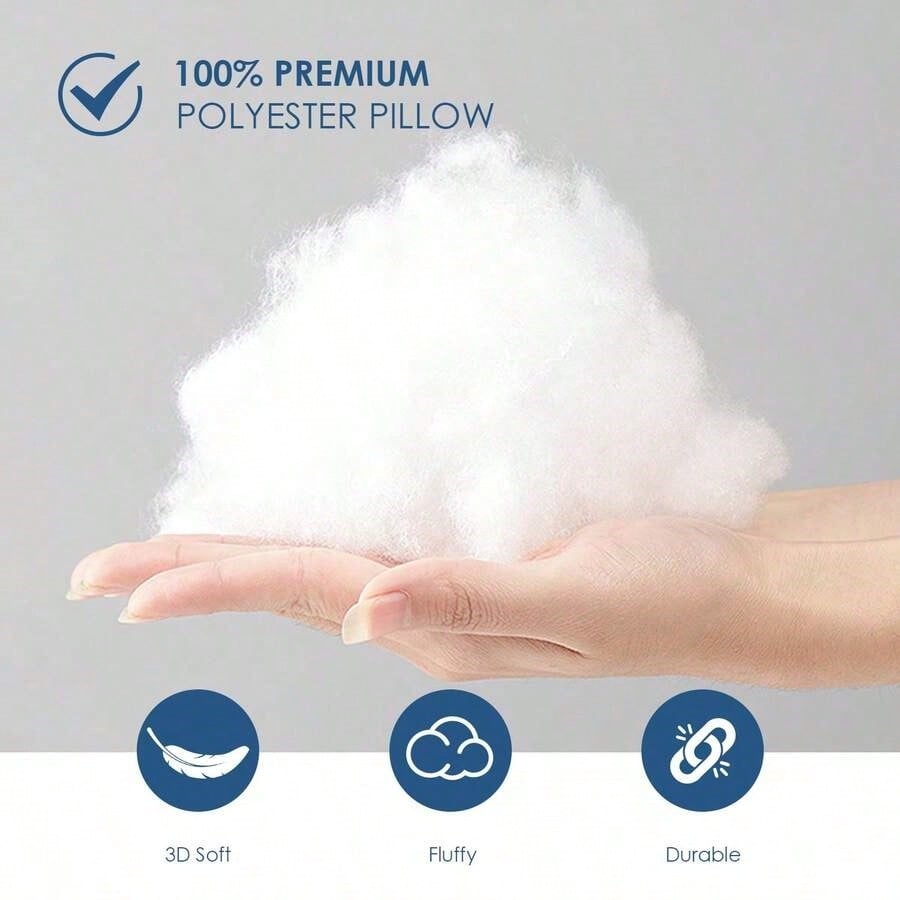 White Square Pillow 4-Piece Set – Sofa Pillow, Soft Fabric, Furry Texture, Suitable For Bed Or Sofa Use – Bedding, Graduation Gift, Home Decor, Dorm Sleep Protection, Plush Filled Core, Daily Use, Sim