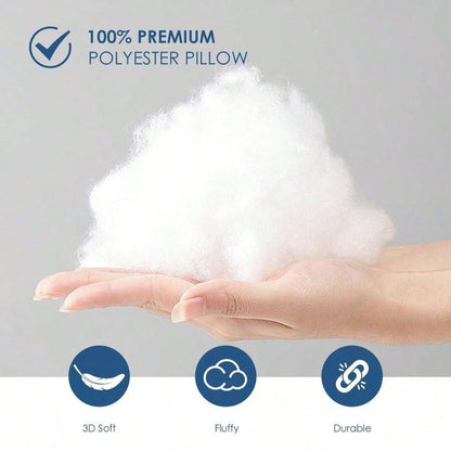 White Square Pillow 4-Piece Set – Sofa Pillow, Soft Fabric, Furry Texture, Suitable For Bed Or Sofa Use – Bedding, Graduation Gift, Home Decor, Dorm Sleep Protection, Plush Filled Core, Daily Use, Sim