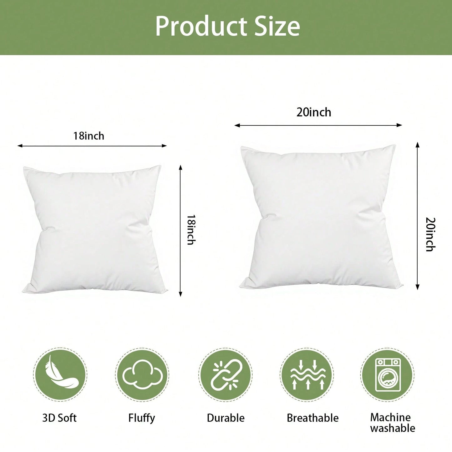 White Square Pillow 4-Piece Set – Sofa Pillow, Soft Fabric, Furry Texture, Suitable For Bed Or Sofa Use – Bedding, Graduation Gift, Home Decor, Dorm Sleep Protection, Plush Filled Core, Daily Use, Sim