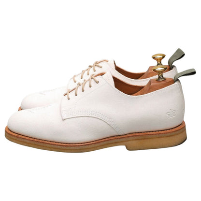 White Suede Derby UK 6