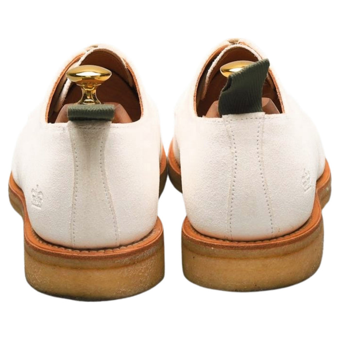 White Suede Derby UK 6