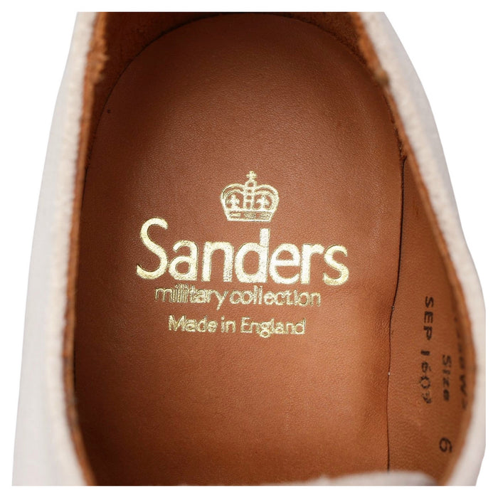 White Suede Derby UK 6