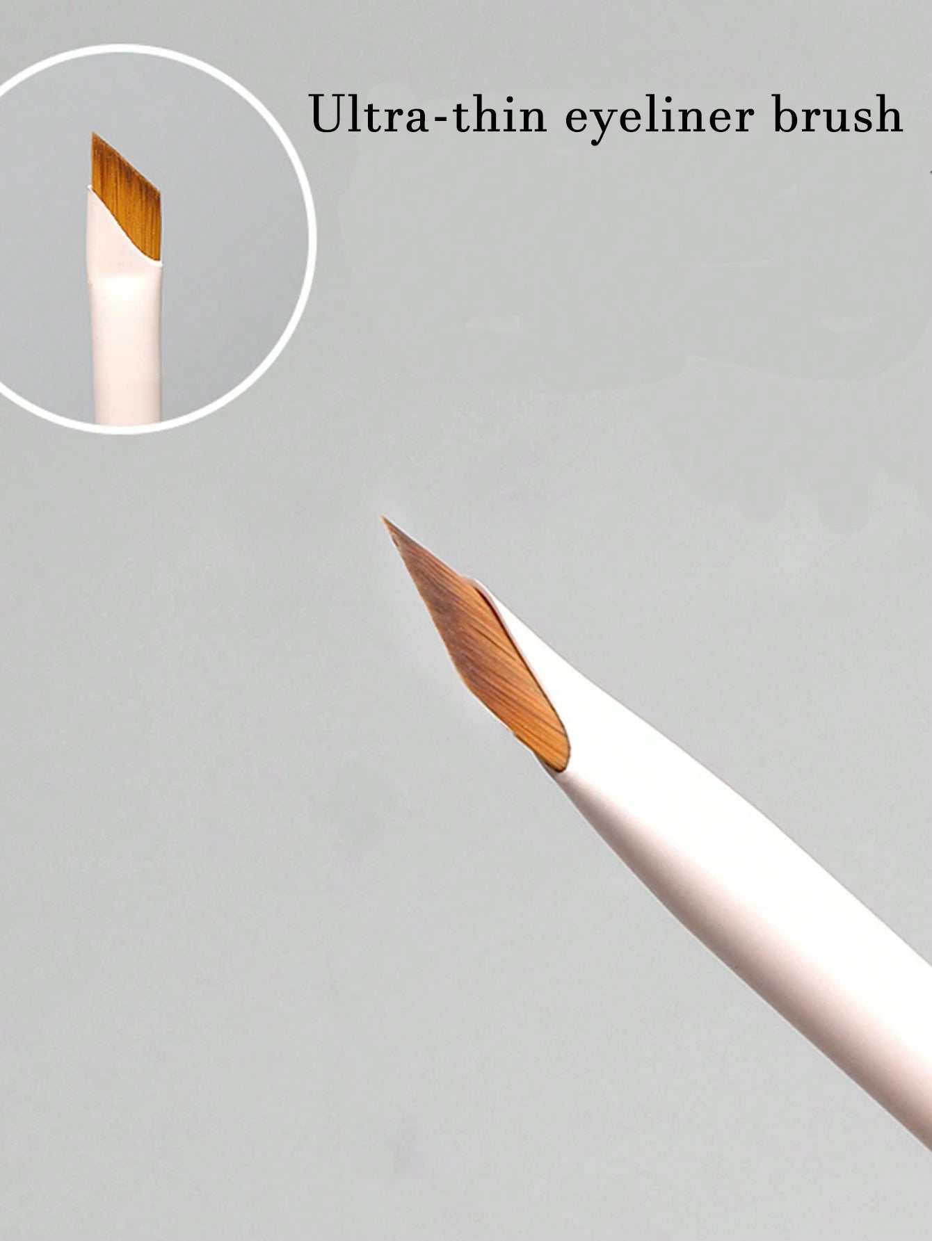 White Upgraded Precision Angled Eyebrow Eyeliner Makeup Brush, Ultra Thin Soft-Tipped Detailed Brush, Eyebrow Brush, Eyeshadow Brush, Brush,Giveaways