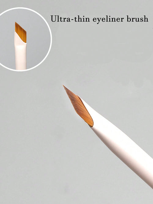 White Upgraded Precision Angled Eyebrow Eyeliner Makeup Brush, Ultra Thin Soft-Tipped Detailed Brush, Eyebrow Brush, Eyeshadow Brush, Brush,Giveaways