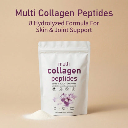 Wholesale Beauty Multi Collagen Peptides Powder Biotin Vitamin C Hyaluronic Acid Unflavored Keto Friendly Muscle