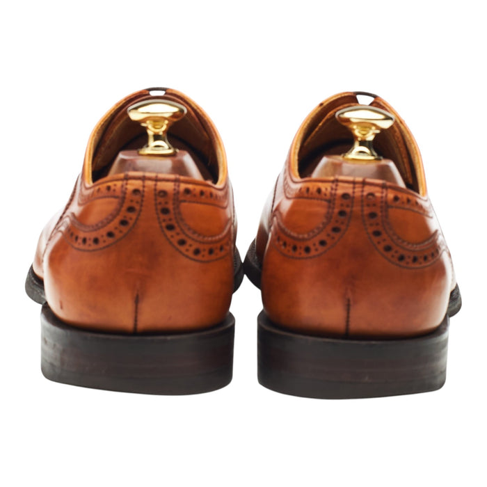 'Wilfred' Tan Brown Leather Oxford Brogue UK 9.5 F