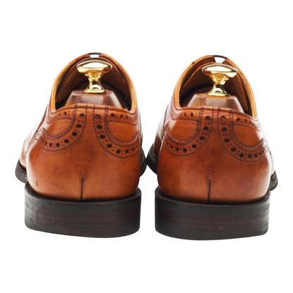 'Wilfred' Tan Brown Leather Oxford Brogue UK 9.5 F