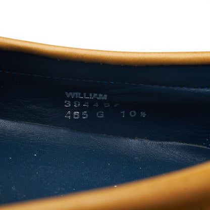 'William' Tan Brown Leather Loafers UK 10.5 G