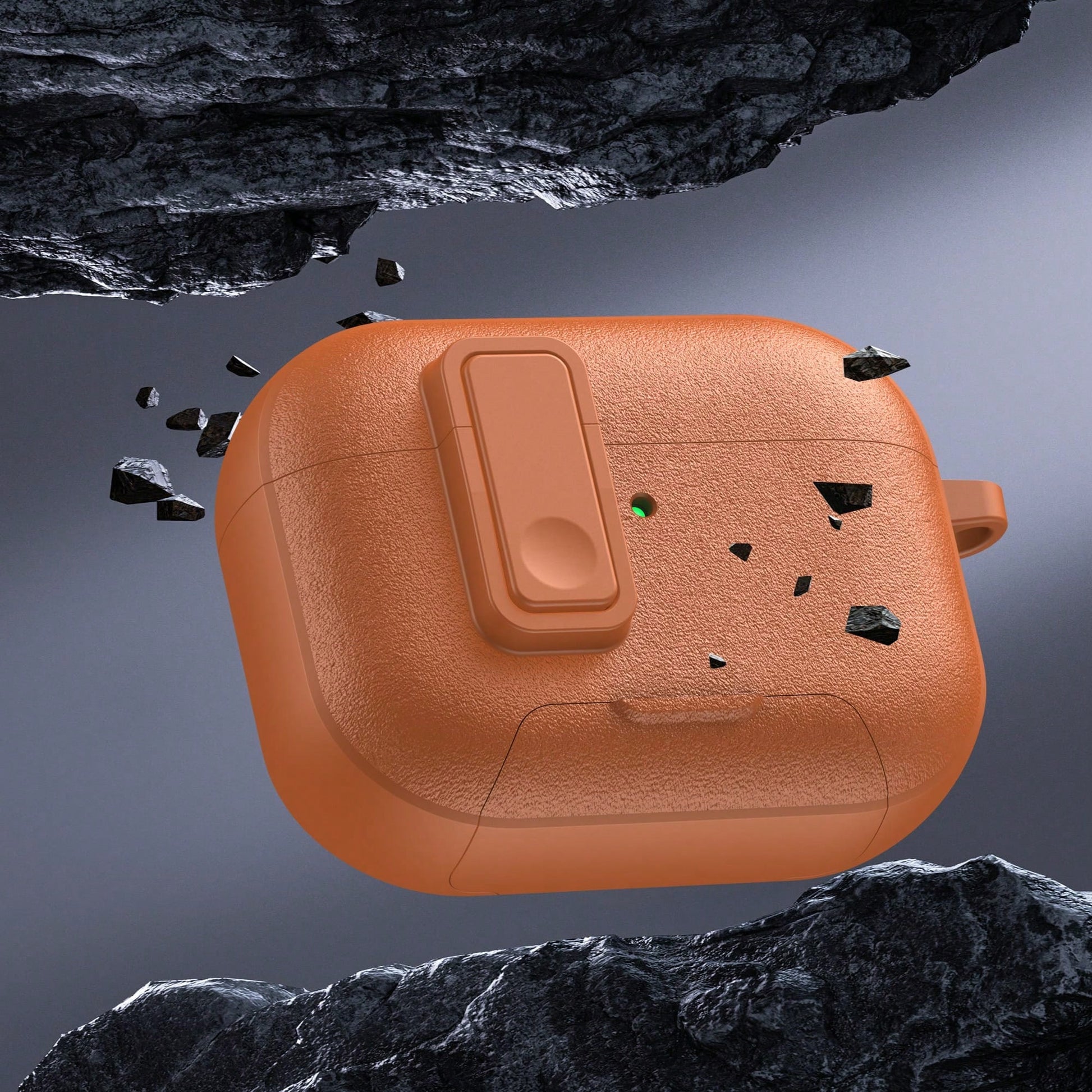 Wireless Earbuds Protective Case Snap Button Magnetic Lock Lid Built-In Phone Stand Compatible With Apple Earbuds Gen 1 2 3 4 Pro Pro2 Pro3 TPU Shockproof Anti-Scratch Full Wrap Shell Universal Size 1