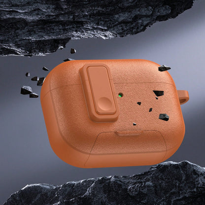 Wireless Earbuds Protective Case Snap Button Magnetic Lock Lid Built-In Phone Stand Compatible With Apple Earbuds Gen 1 2 3 4 Pro Pro2 Pro3 TPU Shockproof Anti-Scratch Full Wrap Shell Universal Size 1