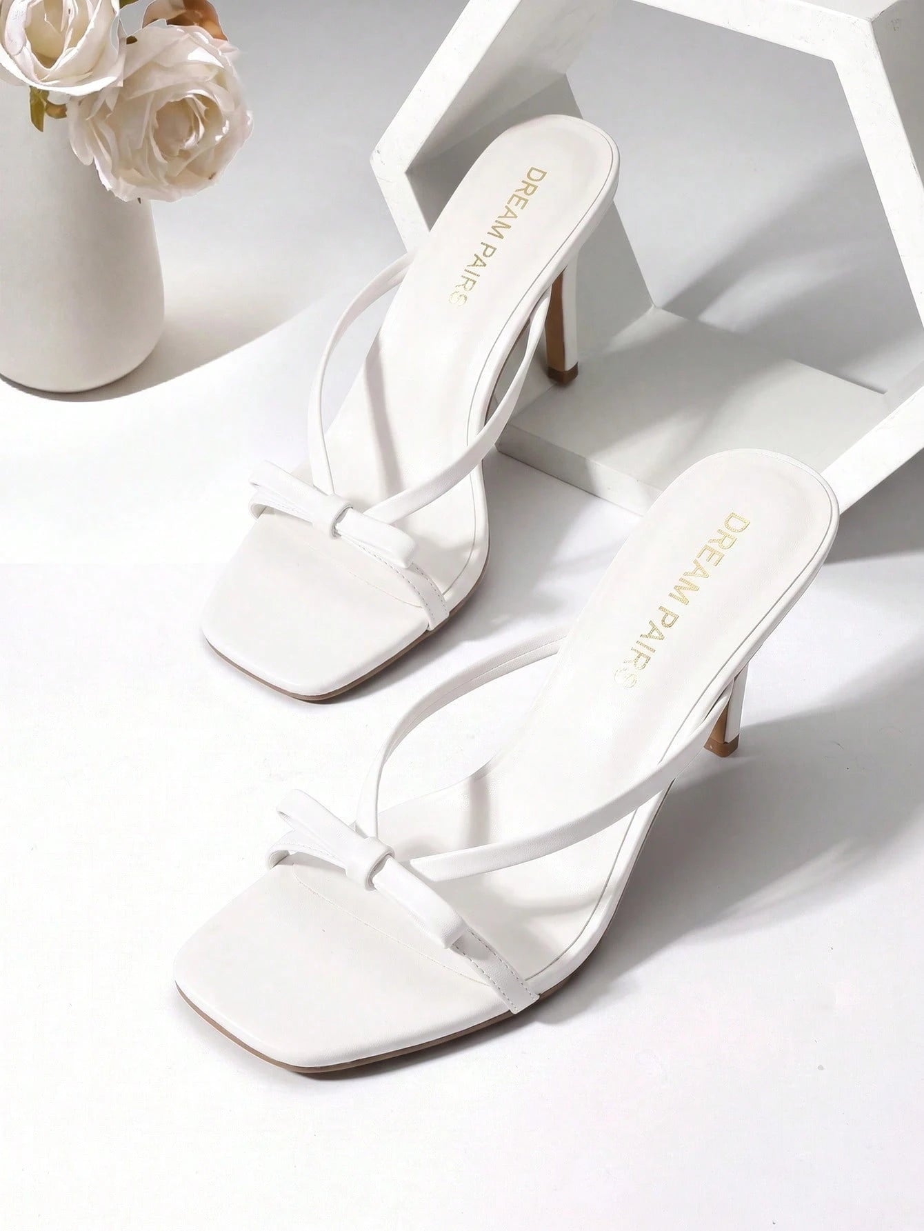 Women 2026 New Kitten Heel Mule Sandals With Bow Decor, Comfortable Open Toe Slip On Slide Sandals For Party Wedding And Daily Casual Wearing
