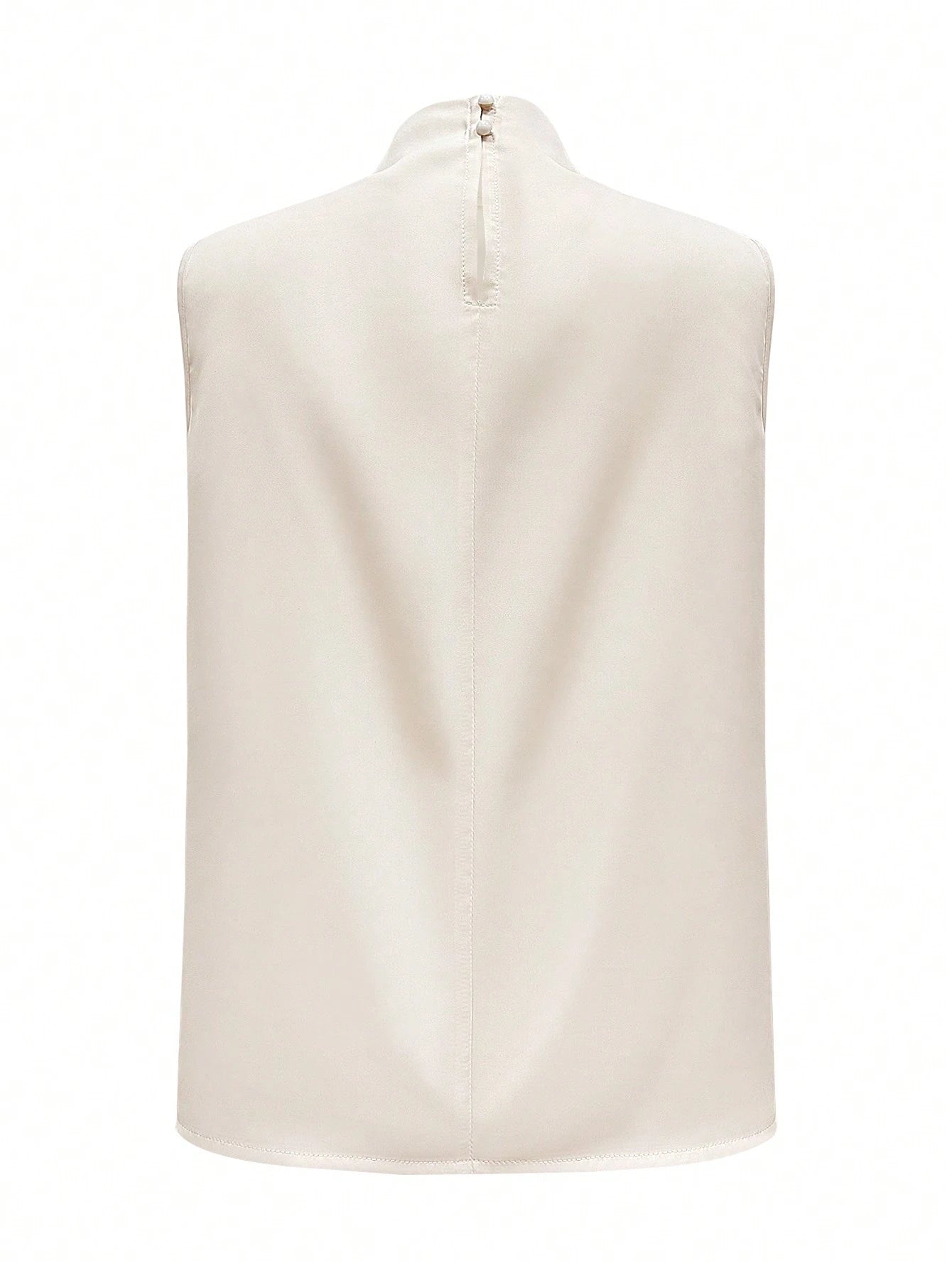 Women Elegant Solid Color Sleeveless Casual Top Summer