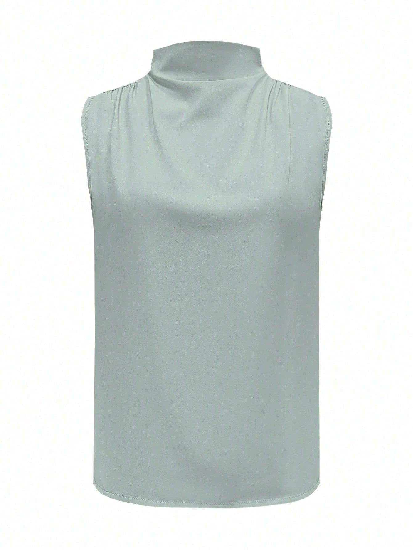 Women Elegant Solid Color Sleeveless Casual Top Summer