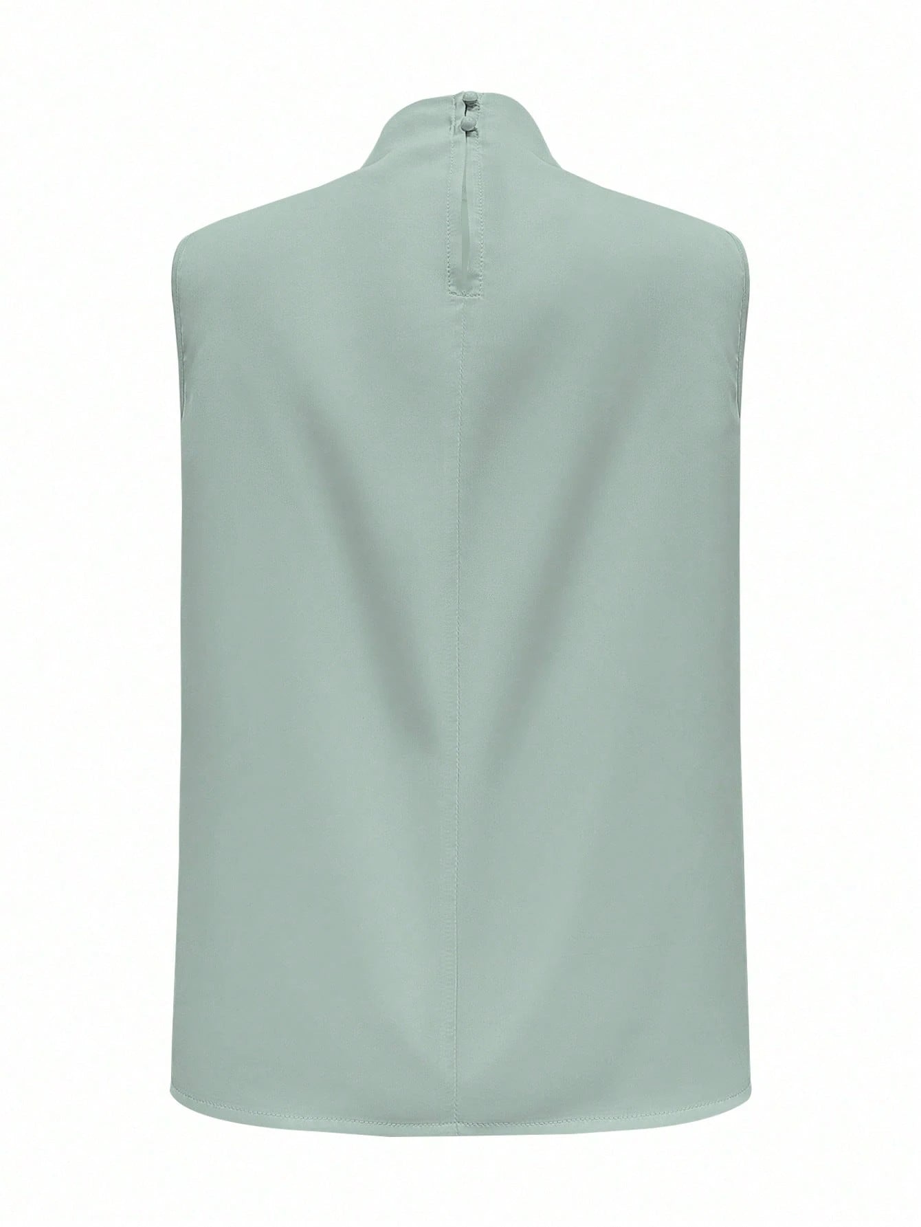 Women Elegant Solid Color Sleeveless Casual Top Summer