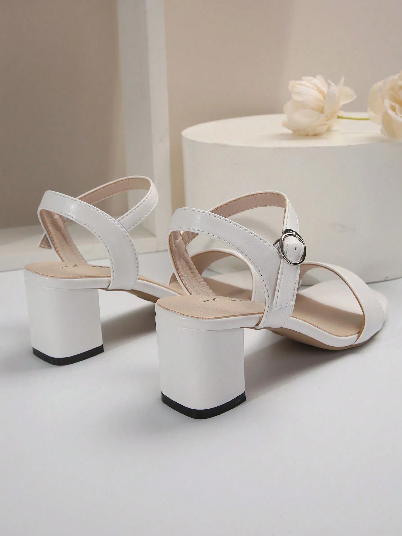 Women High Heel Sandals, Comfortable White Wedding Shoes For Women, Summer Shoes, Women Sandals, Women Shoes, Heels, Chunky Heels