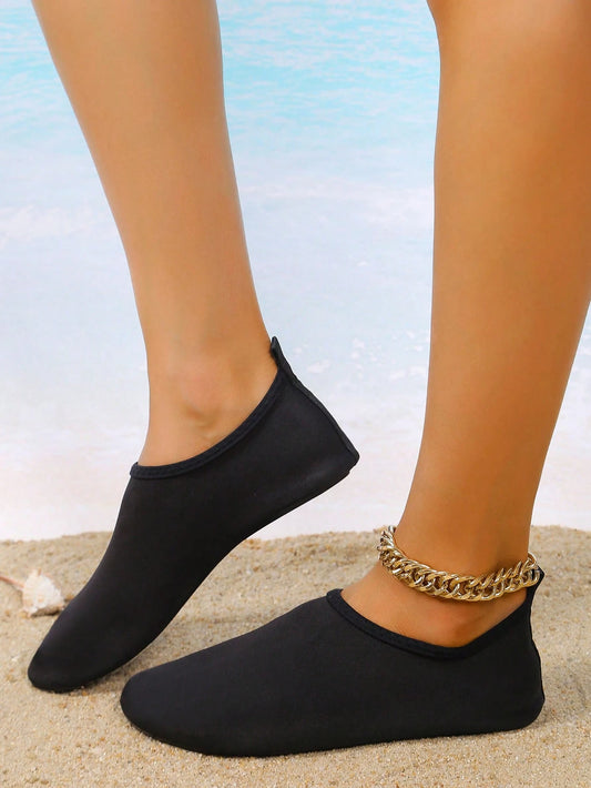 Women Minimalist Slip On Aqua Socks, Sporty Outdoor Water Shoes