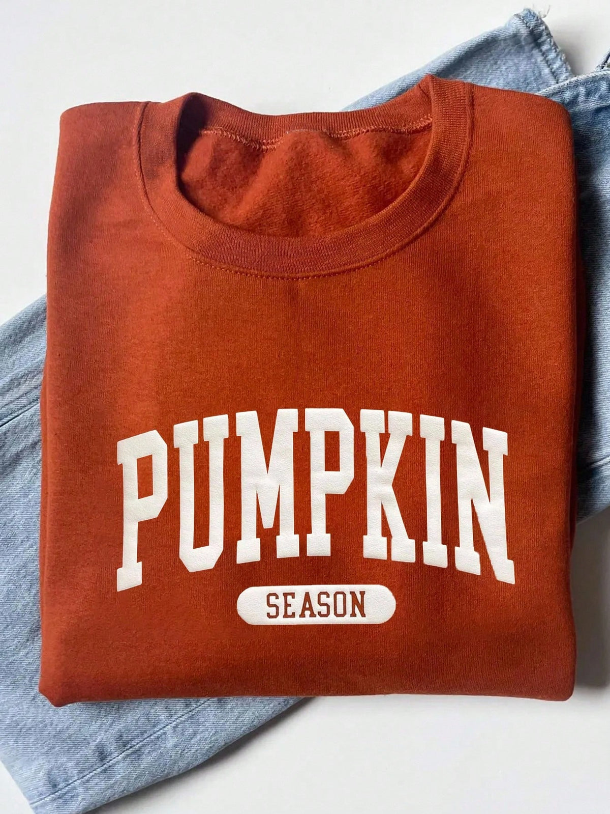 Women's Casual Letter Print Long Sleeve Crew Neck Sweatshirt, Autumn