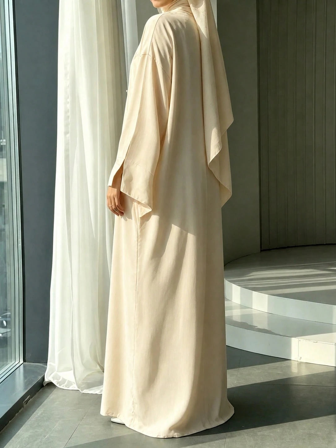 Women's Floral Print Arabic Long Robe, Casual Cardigan, Suitable For Daily And Festival Wear, Women's Long Loose Robe Vacation Fall