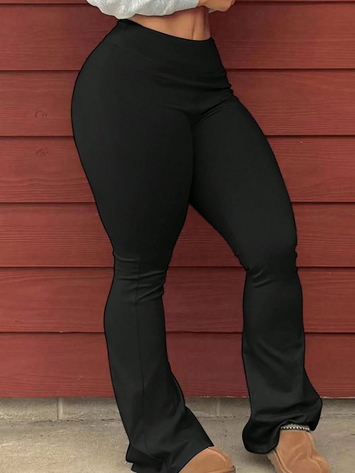 Women's Solid Color Simple Daily Long Pants Fall Cloth For Women