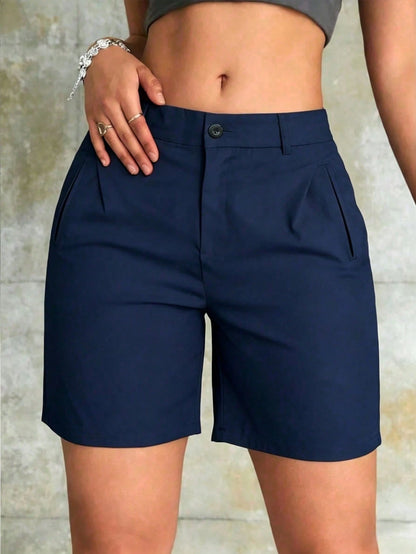 Women's Summer Casual Fashion Outdoor Streetwear Minimalist Suit Shorts