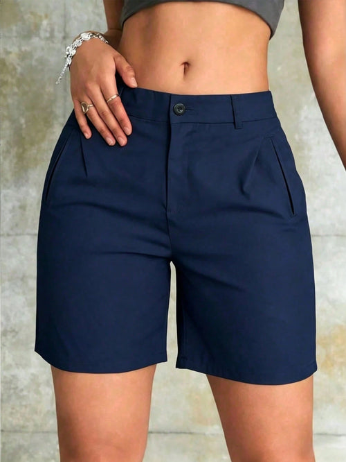 Women's Summer Casual Fashion Outdoor Streetwear Minimalist Suit Shorts