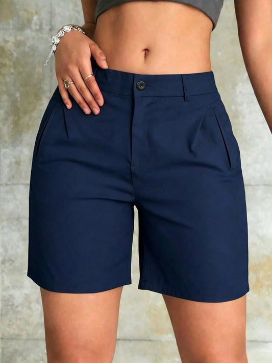 Women's Summer Casual Fashion Outdoor Streetwear Minimalist Suit Shorts