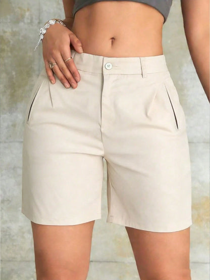 Women's Summer Casual Fashion Outdoor Streetwear Minimalist Suit Shorts
