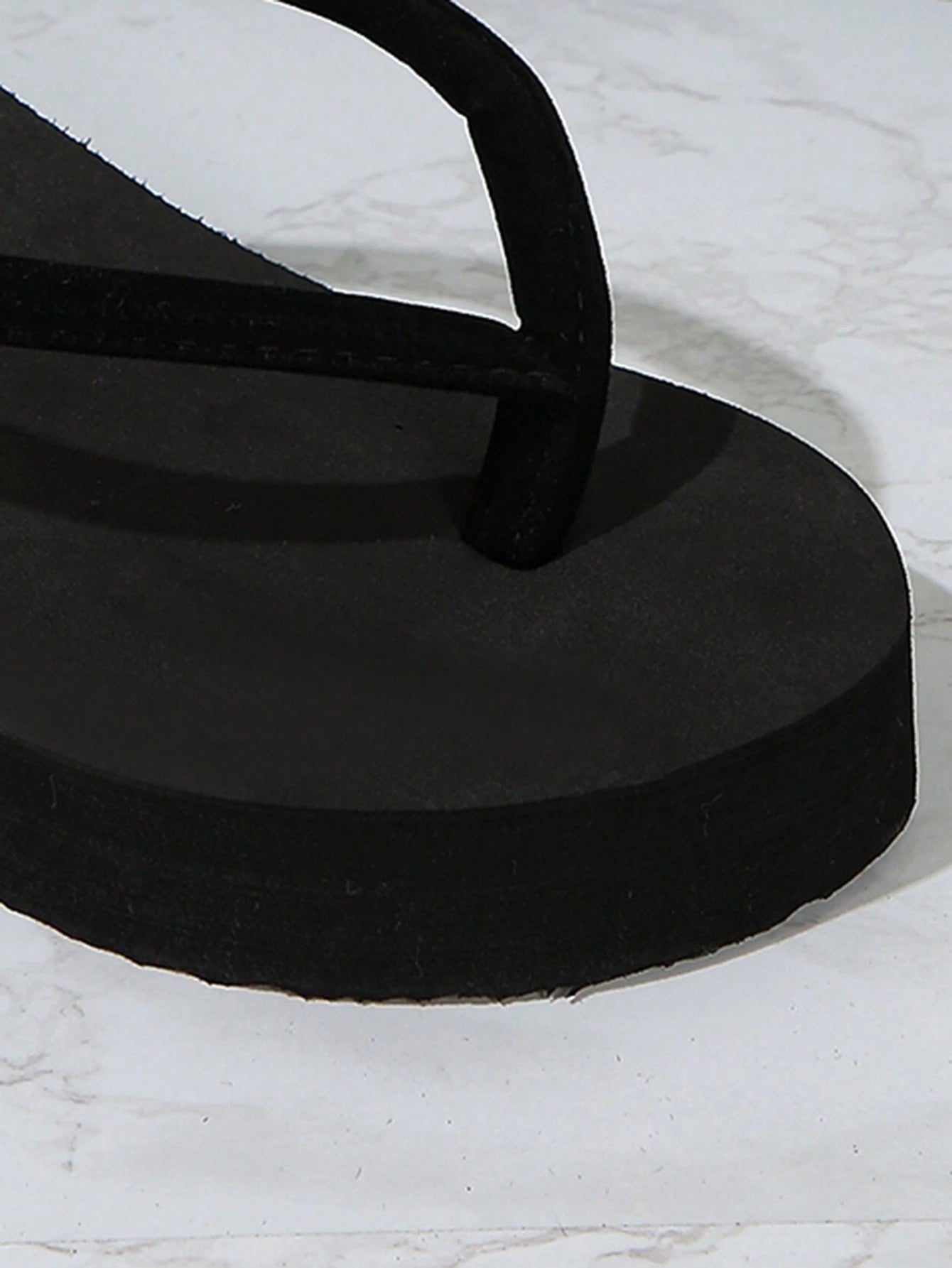 Women's Summer Thick Heel Platform Wedge High Heel Flip-Flops, Beach Slipper With Slip-Resistant Sole, For Outdoor Beach Wedding
