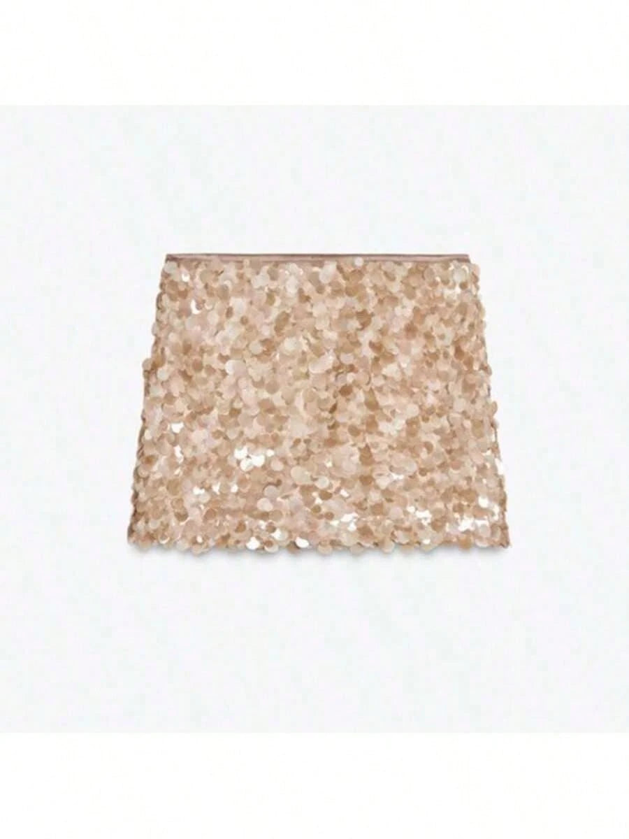 Women's Y2K Elegant Chic Shiny Mini Skirt, High Waist, Spring/Summer Party Club & Back To School