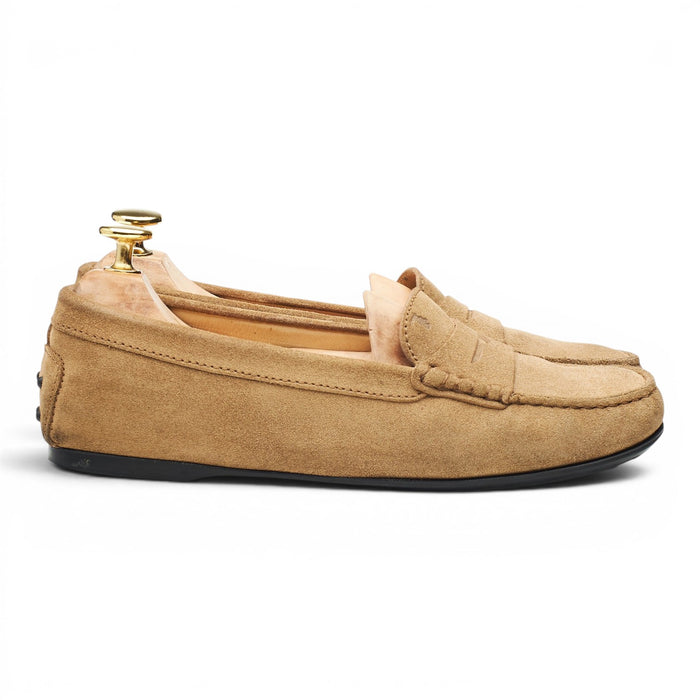 Women's Beige Suede Loafers UK 4.5 EU 37.5