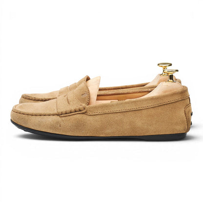 Women's Beige Suede Loafers UK 4.5 EU 37.5