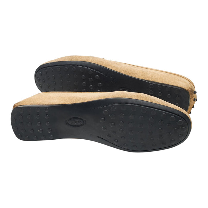 Women's Beige Suede Loafers UK 4.5 EU 37.5