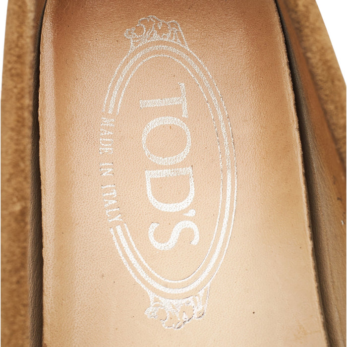 Women's Beige Suede Loafers UK 4.5 EU 37.5
