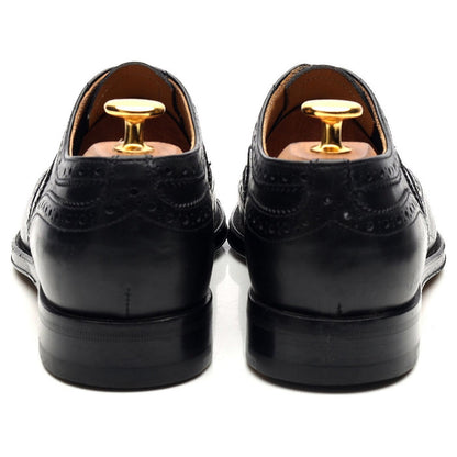 Women's 'Davina' Black Leather Brogues UK 5.5 EU 38.5