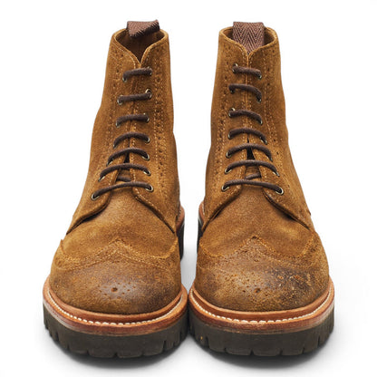 Women's 'Emmaline' Snuff Brown Suede Brogue Boots UK 5