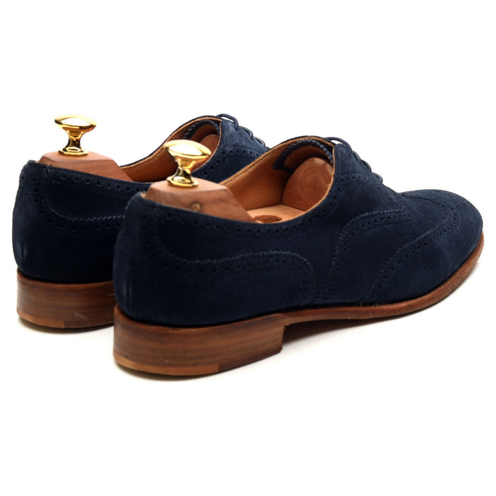 Women's 'Maisie' Blue Suede Brogues UK 7 D