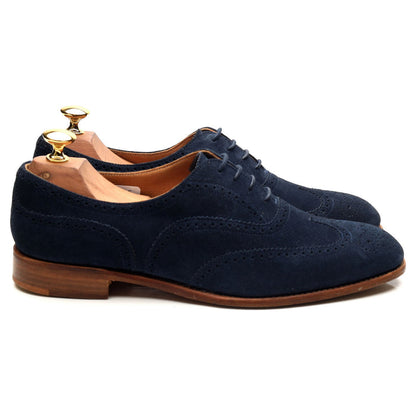 Women's 'Maisie' Blue Suede Brogues UK 7 D