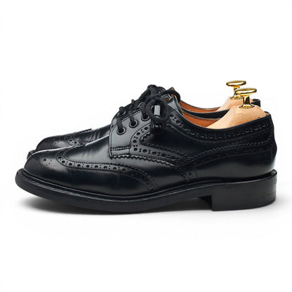 Women's 'Marianne' Black Leather Derby Brogues UK 4 D