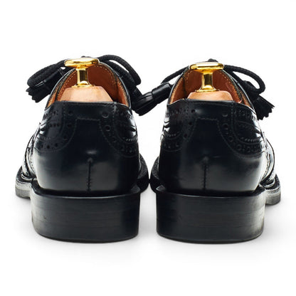 Women's 'Marianne' Black Leather Derby Brogues UK 4 D