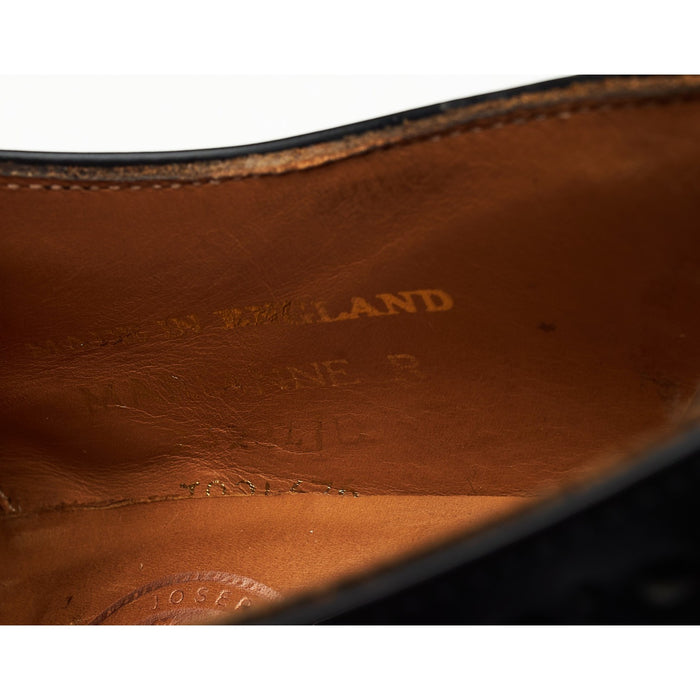 Women's 'Marianne' Black Leather Derby Brogues UK 4 D
