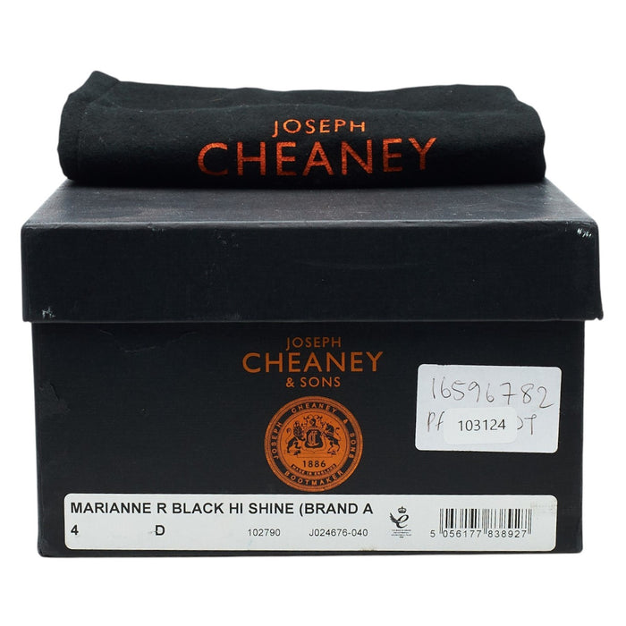 Women's 'Marianne' Black Leather Derby Brogues UK 4 D