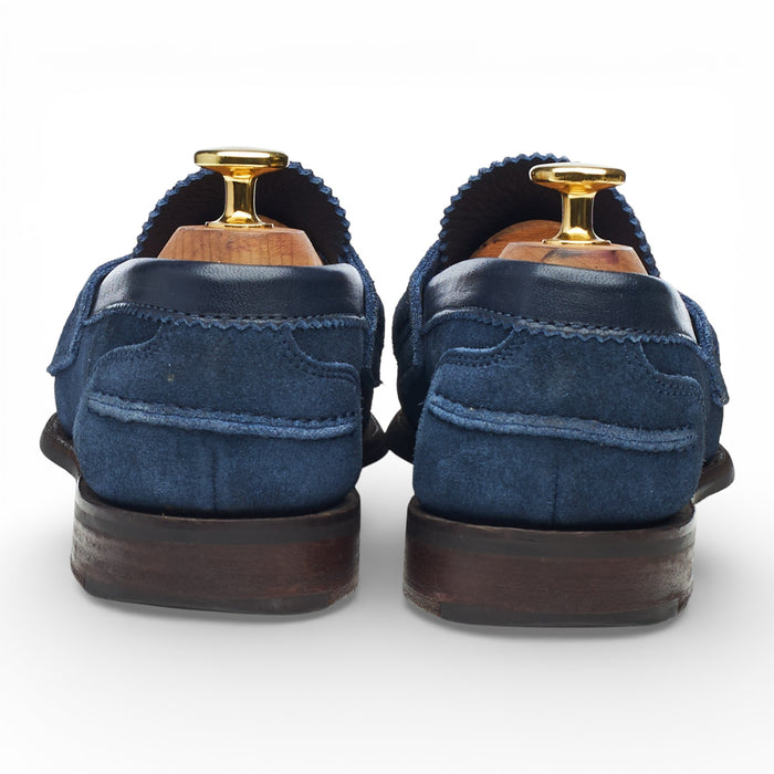 Women's 'Prudence' Blue Suede Loafers UK 3 D