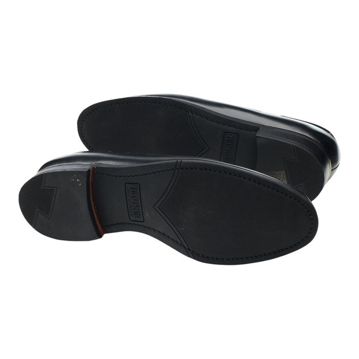 Women's 'Sienna' Black Leather Tassel Loafers UK 5 D