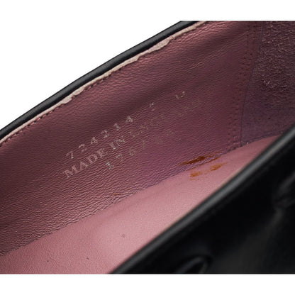 Women's 'Sienna' Black Leather Tassel Loafers UK 5 D